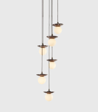 Orbit Stone 6lt Pendant Light