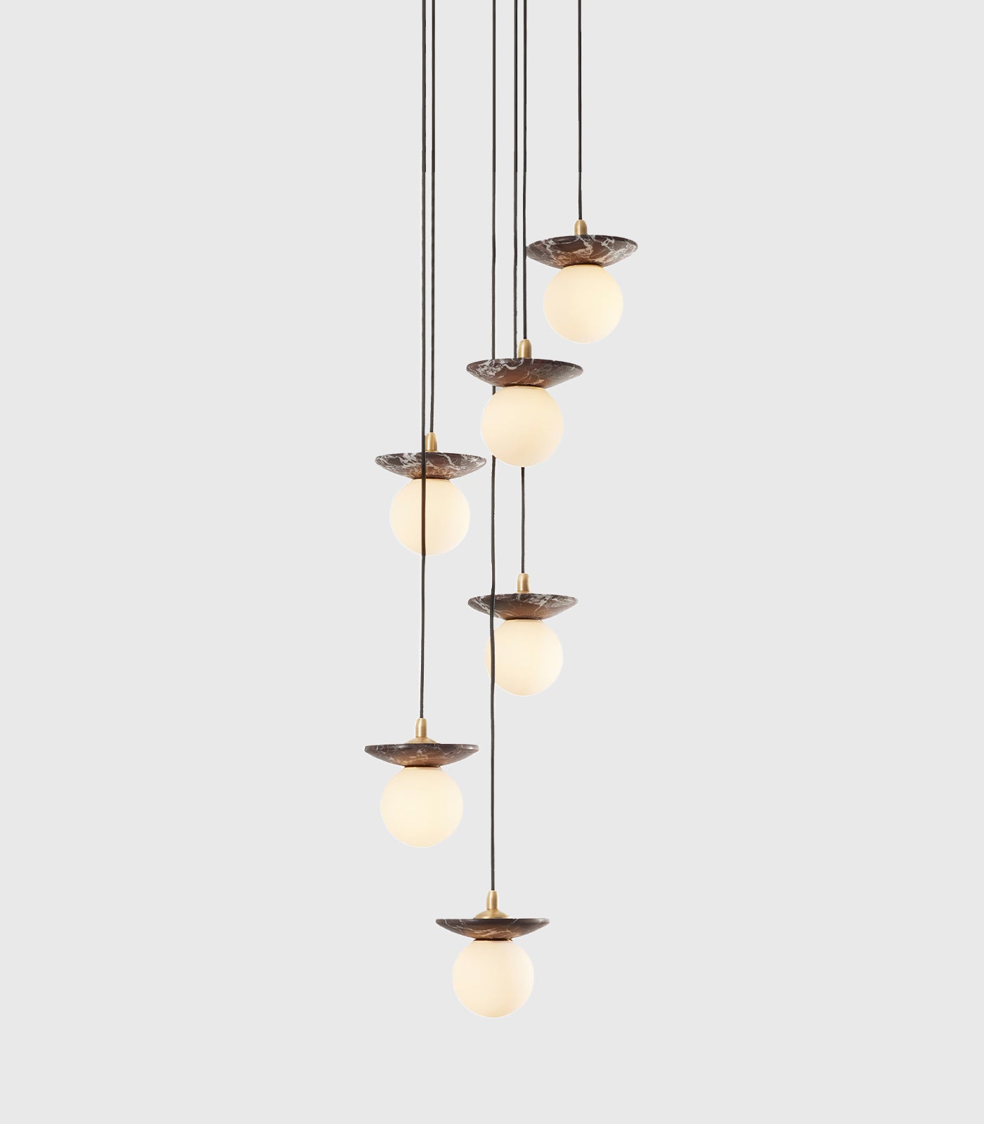 Orbit Stone 6lt Pendant Light