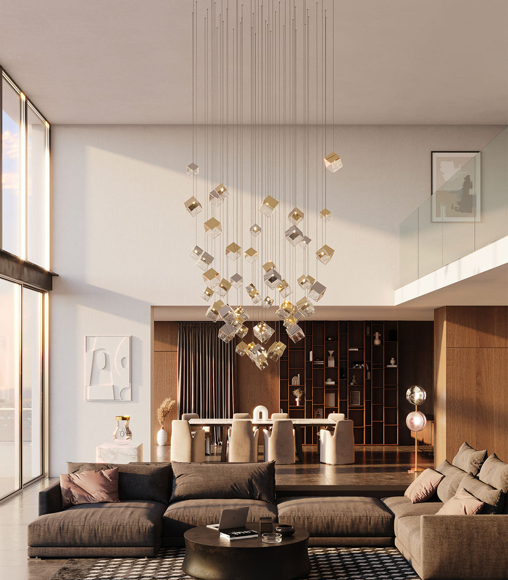 Pyrite Pendant Light