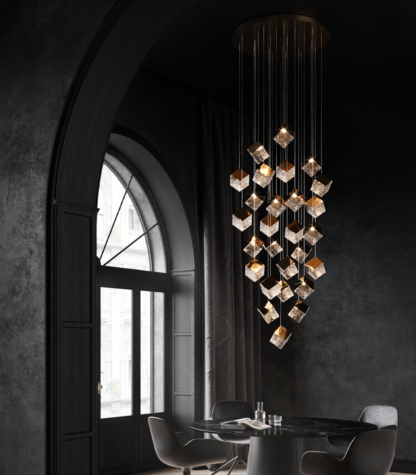 Pyrite Pendant Light