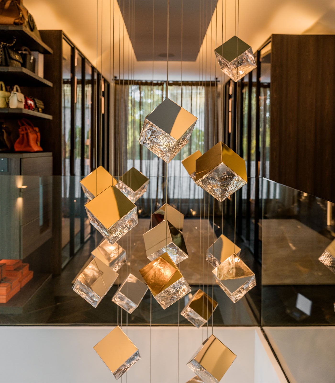 Pyrite Pendant Light