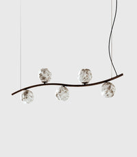 Stone Curve Linear Pendant Light