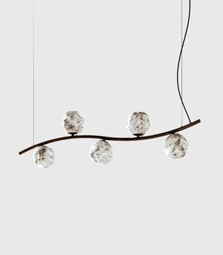 Stone Curve Linear Pendant Light