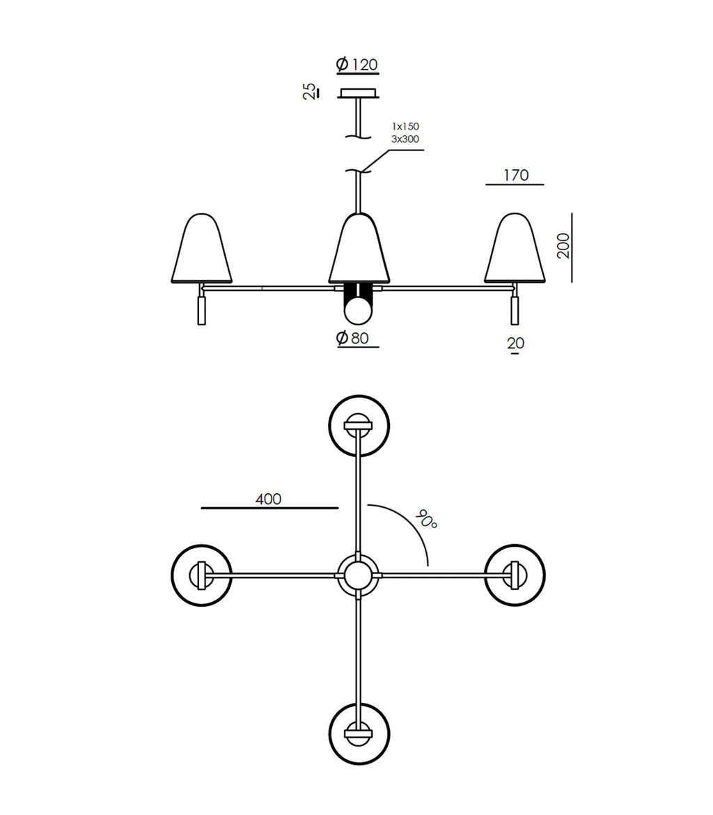 Stor 4lt Pendant Light