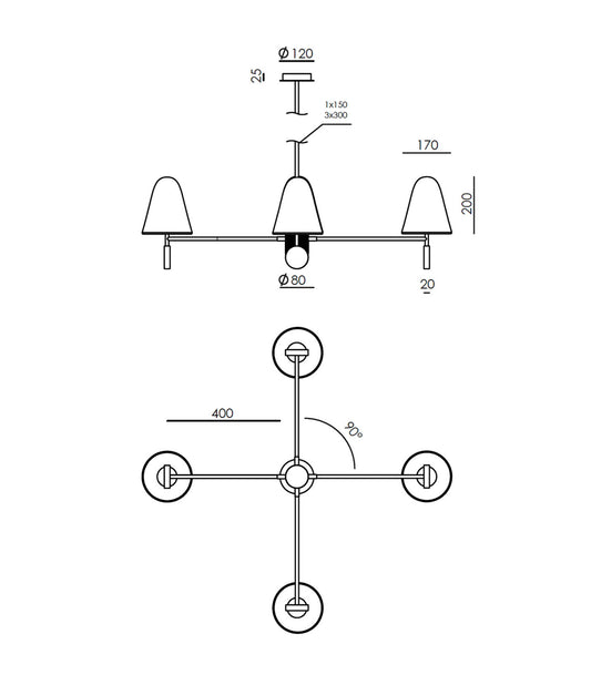 Stor 4lt Pendant Light