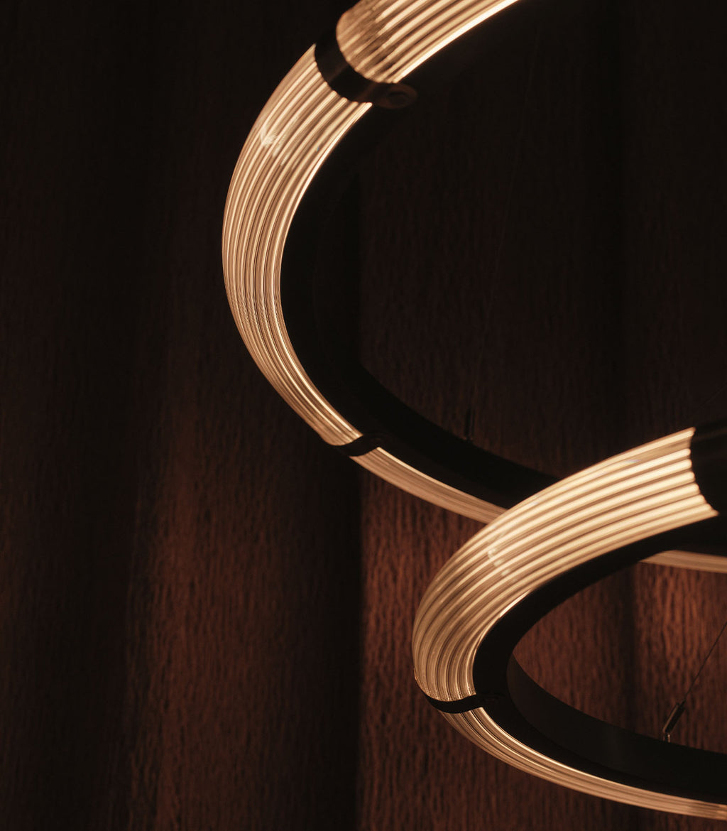 Strata Circular Two-Tier Pendant Light