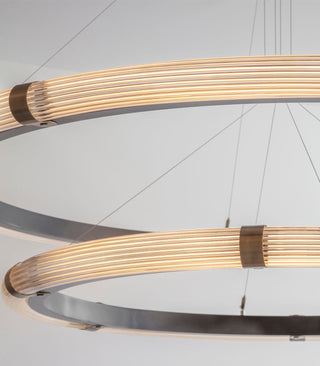Strata Circular Two-Tier Pendant Light