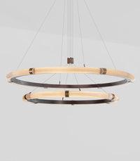 Strata Circular Two-Tier Pendant Light