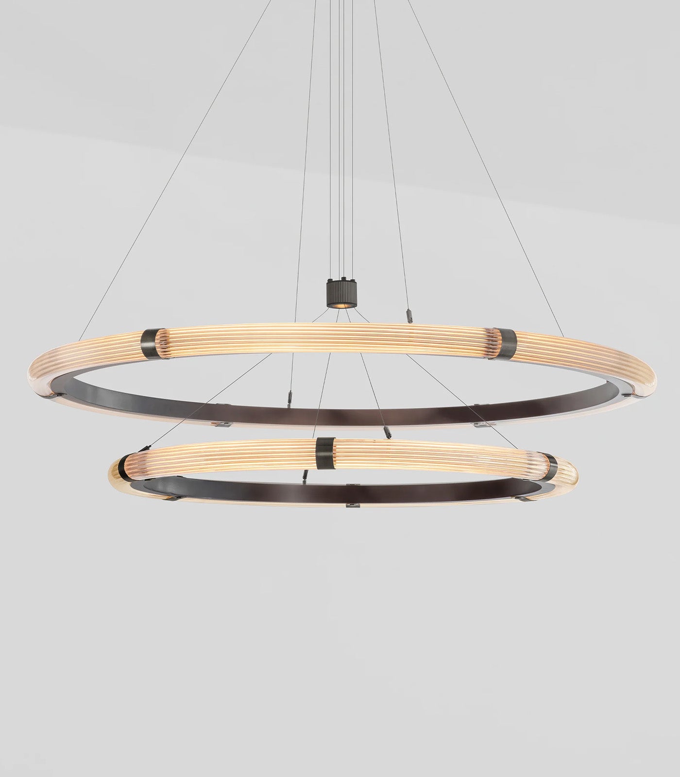 Strata Circular Two-Tier Pendant Light