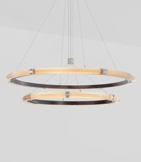 Strata Circular Two-Tier Pendant Light