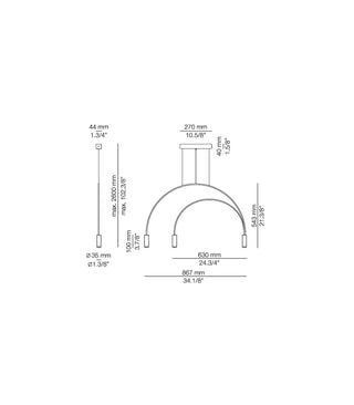 Volta 3lt Pendant Light