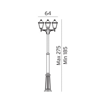London 3lt Pole Light
