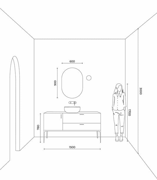 Orb Dome Short Arm Wall Light