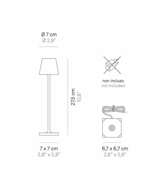 Poldina Micro Metallic Table Lamp