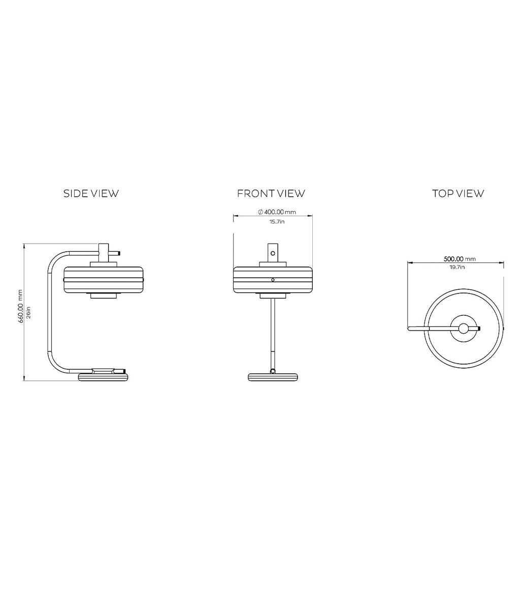 Brushed Brass/Satin Dove / Large - Additional Image