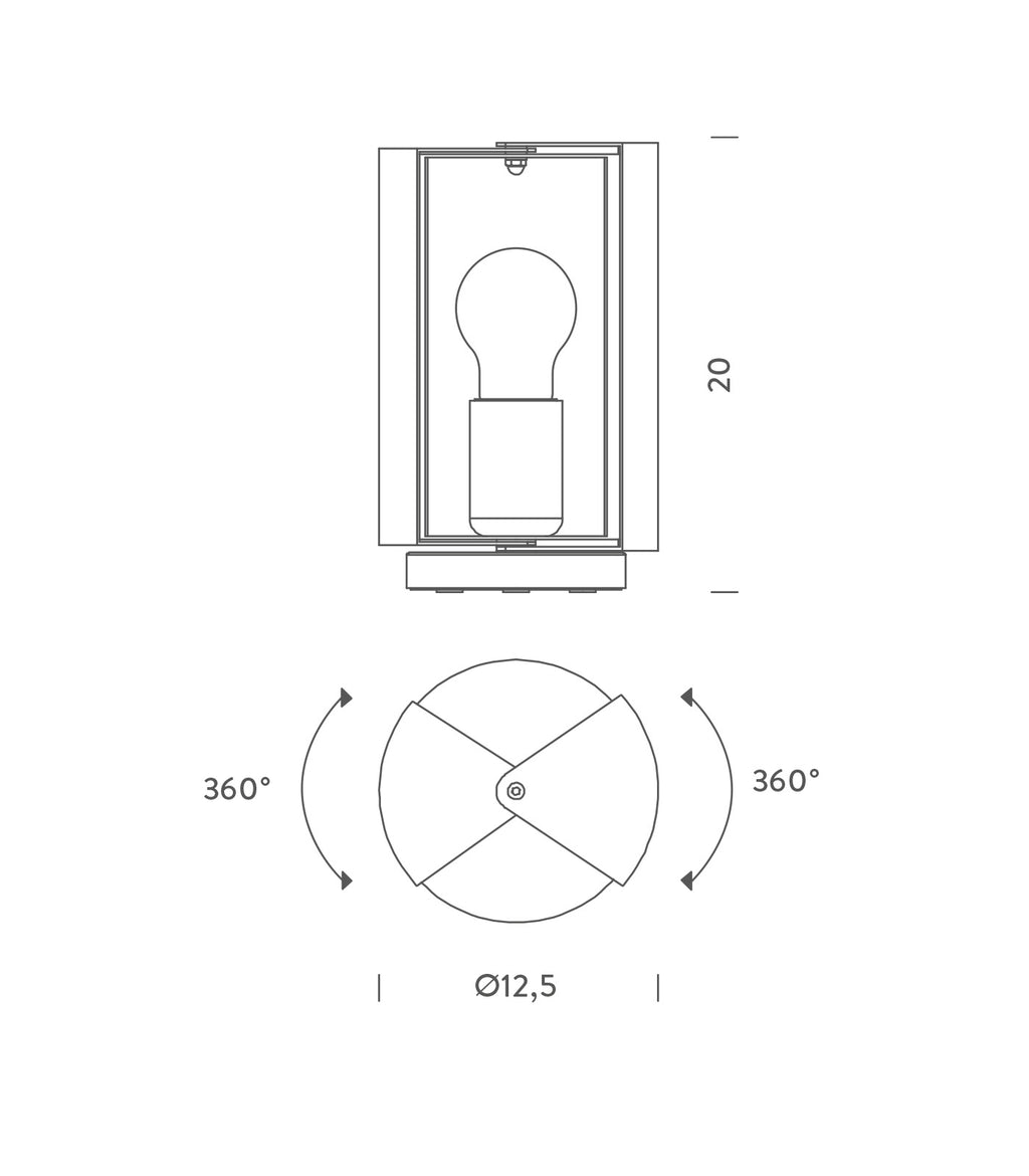 Pivotante à Poser Table Lamp