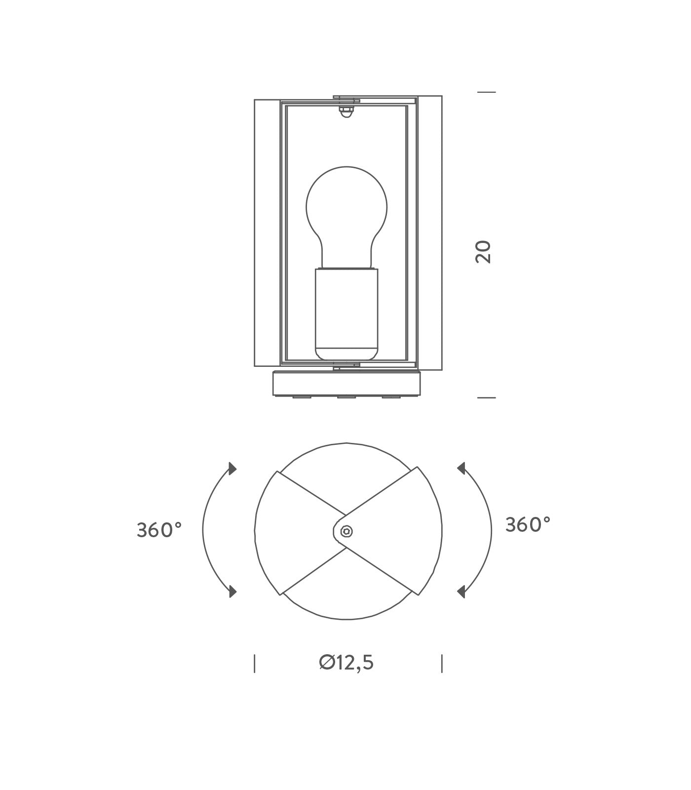 Pivotante à Poser Table Lamp