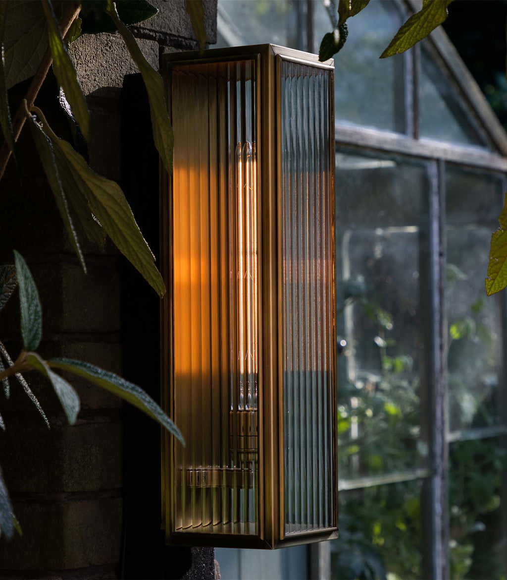Ash Reeded Wall Light