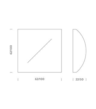 Saori Wall/Ceiling Light