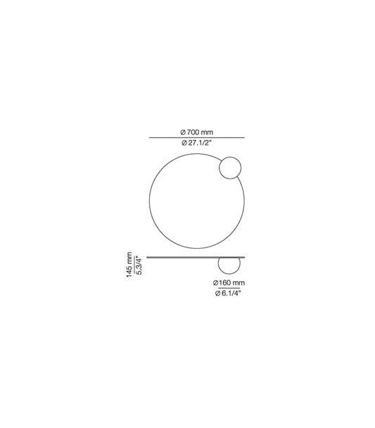 Circ Large Mirror Wall Light