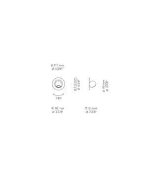 Compass Flush Wall Light