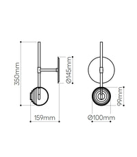 Dark & Bright Star Wall Light