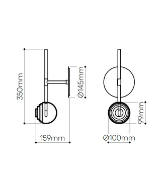 Dark & Bright Star Wall Light