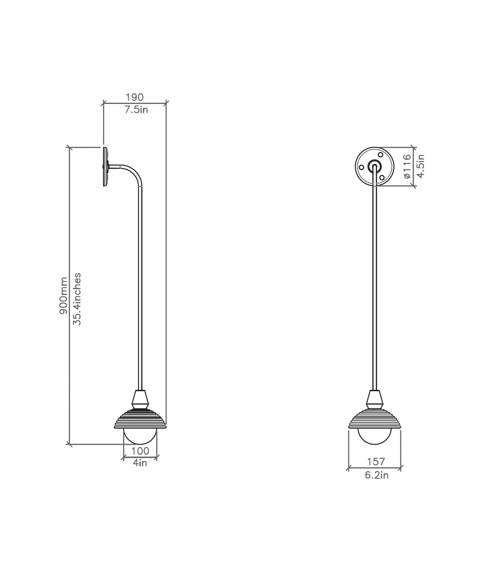 Long / Antique Brass - Additional Image