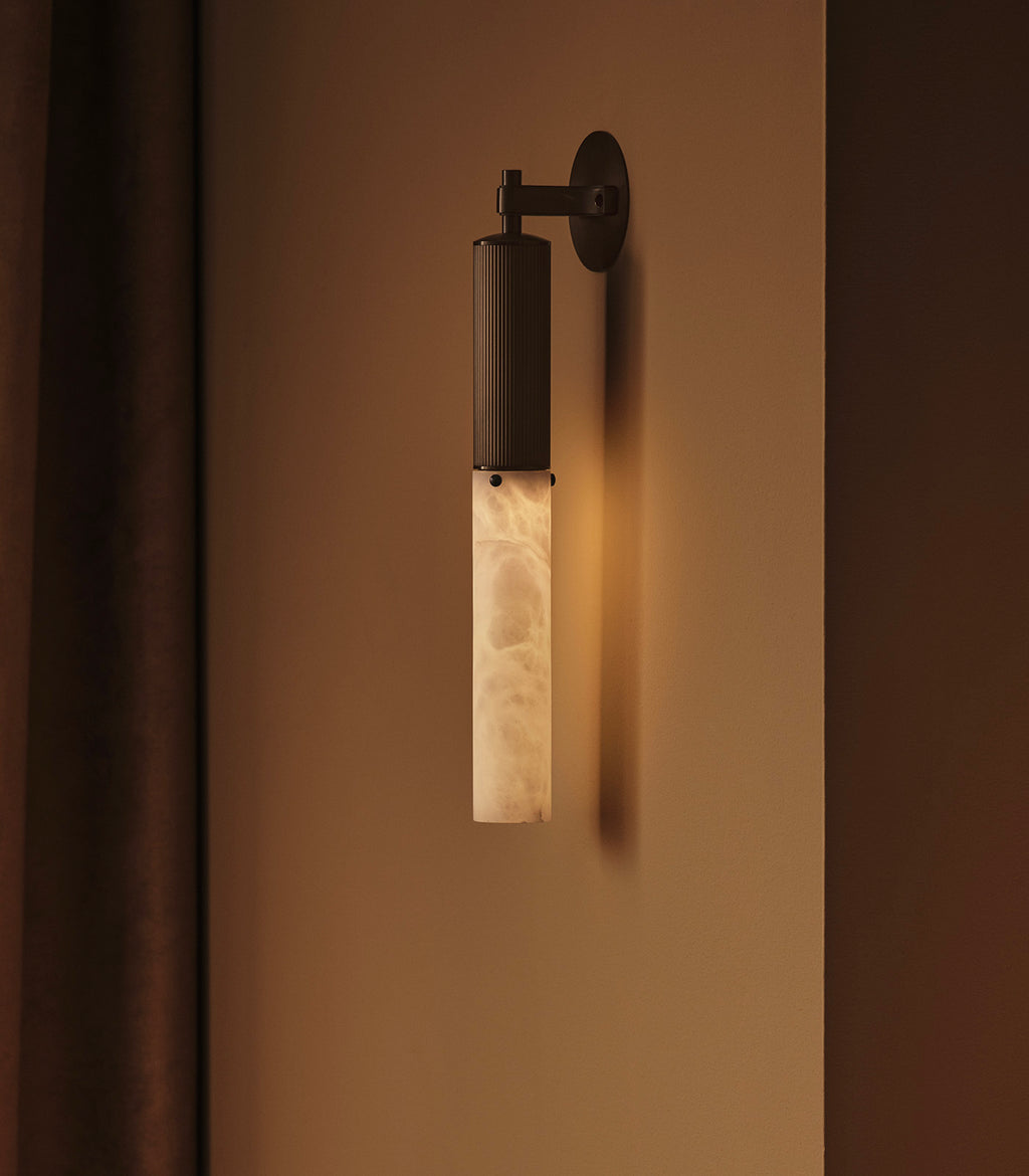 Flume Alabaster Wall Light