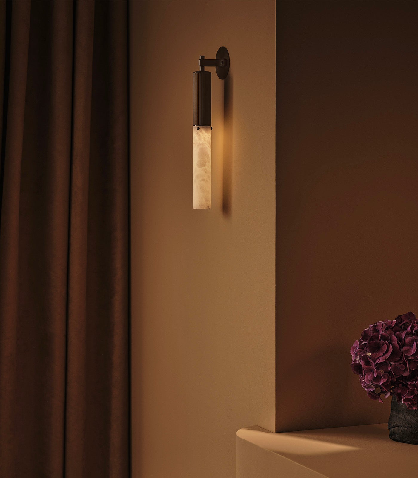 Flume Alabaster Wall Light