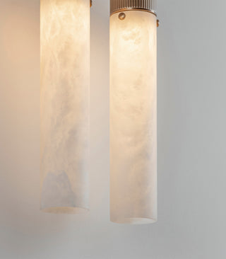 Flume Alabaster Double Wall Light