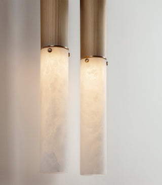 Flume Alabaster Double Wall Light