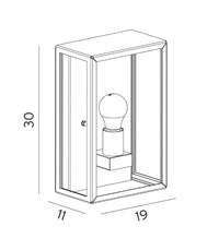 Lofoten Opal Flush Wall Light