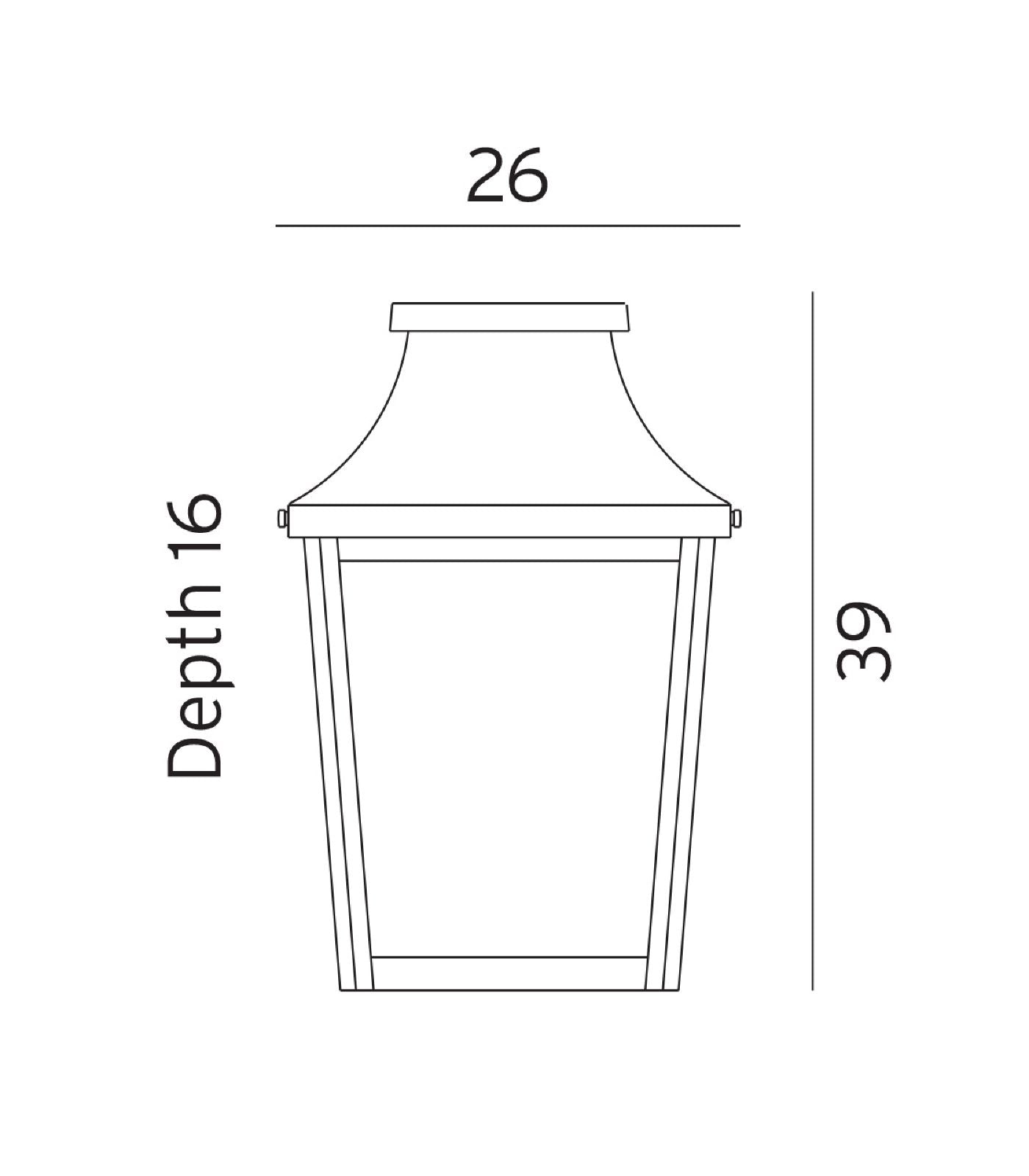 London Flush Wall Light
