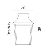 London Flush Wall Light