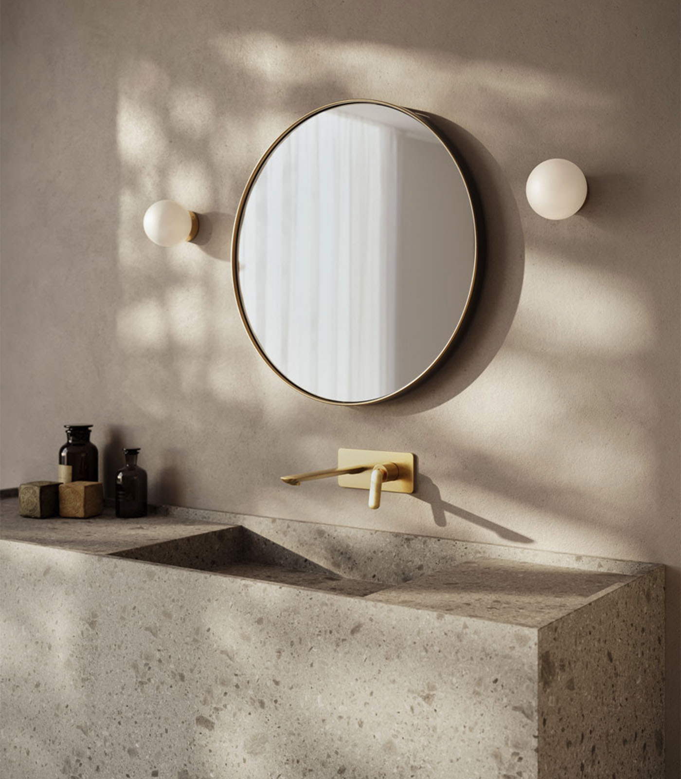 Foam Round Wall Light