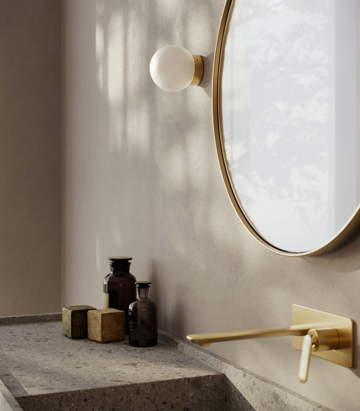 Foam Round Wall Light