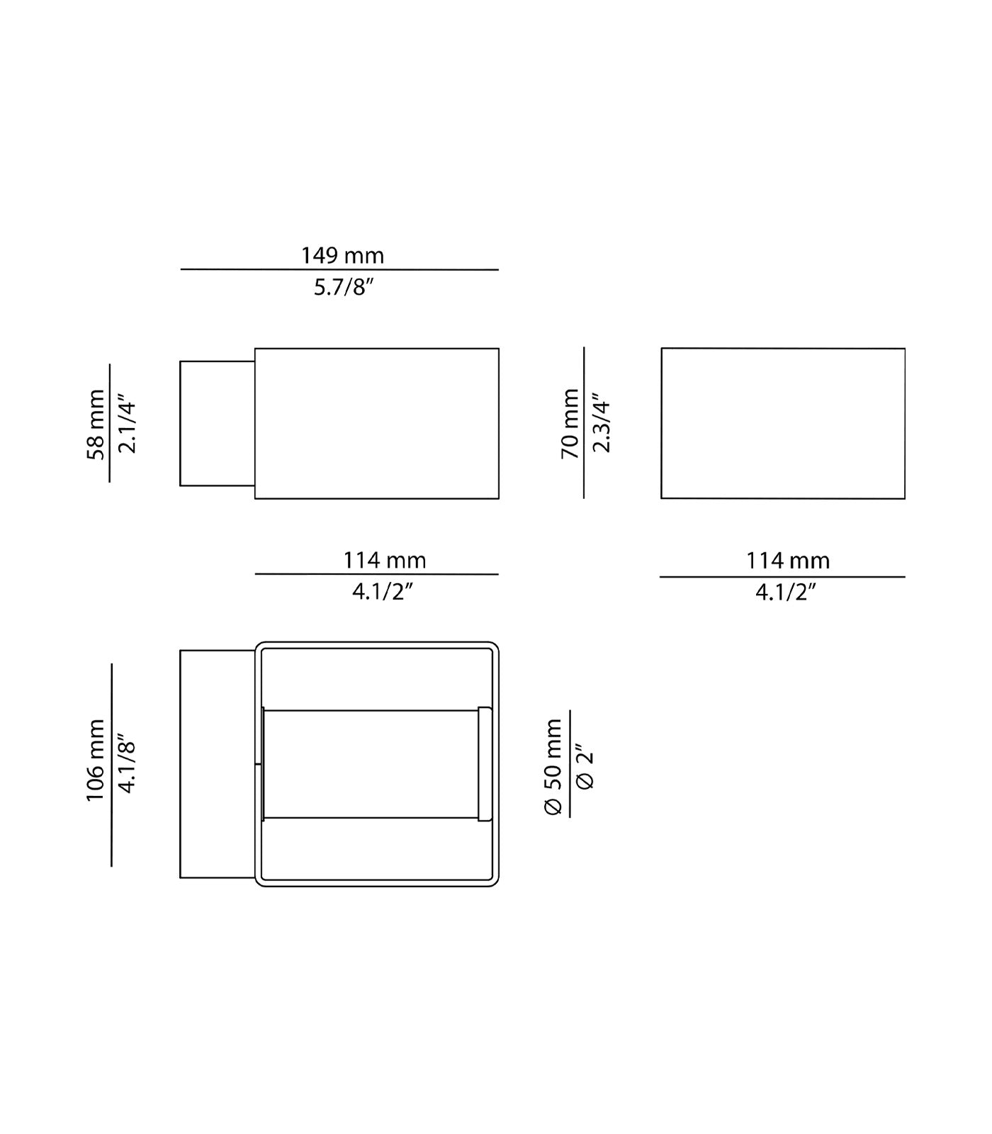 Frame Outdoor Wall Light