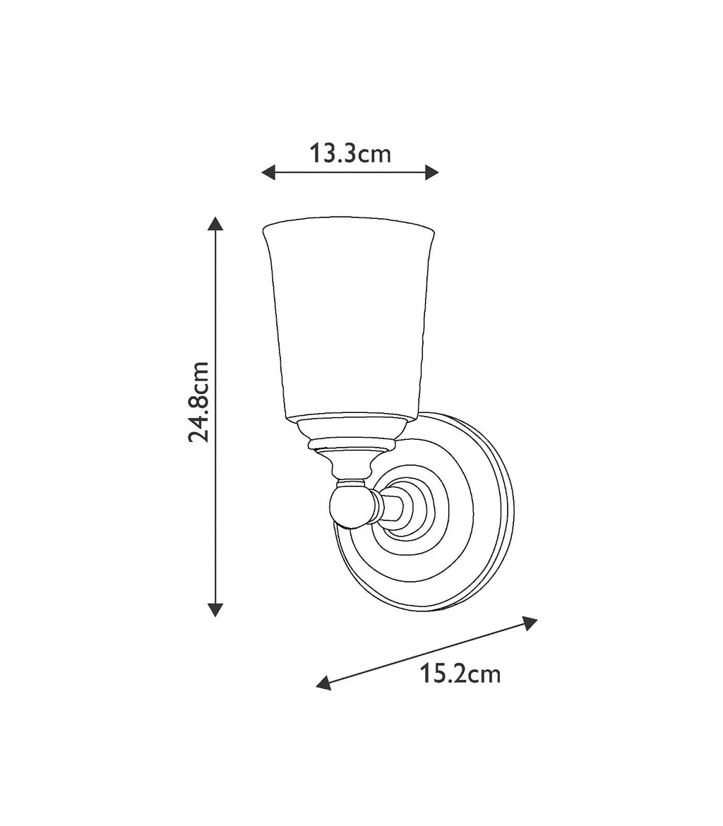 1 Light / Polished Chrome - Additional Image