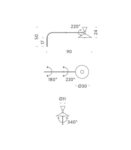 Lampe de Marseille Mini Wall Light