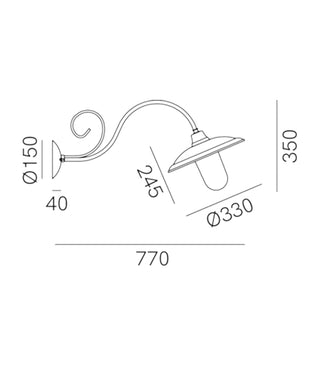 Barchessa Outdoor Wall Light