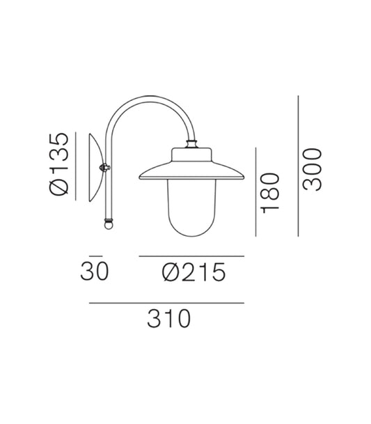 Calmaggiore Outdoor Wall Light