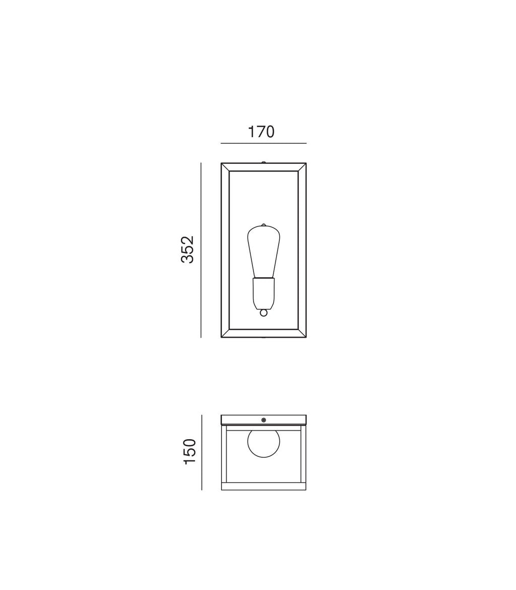 Quadro Wall Light
