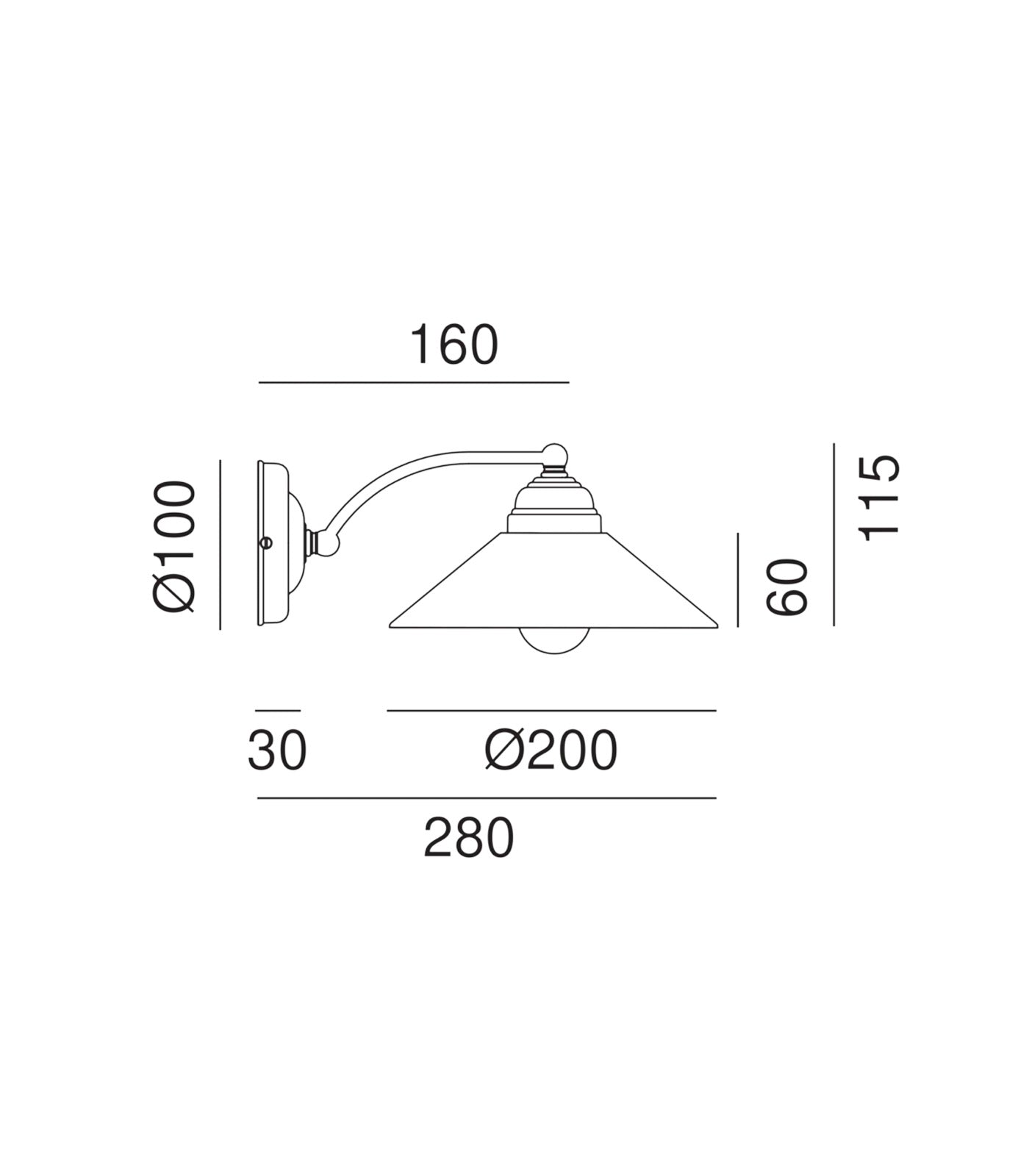 Tabia Wall Light