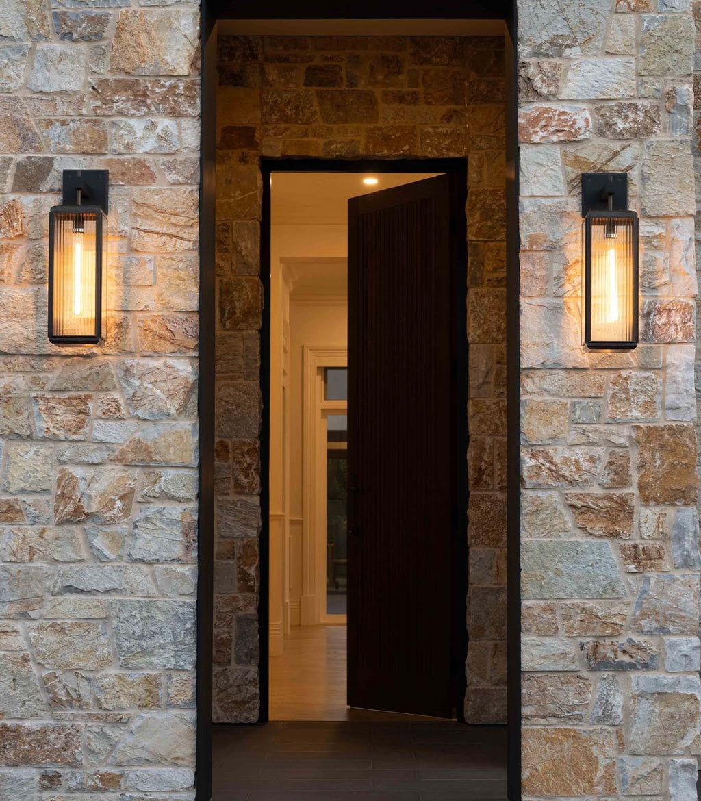 Lilac Reeded Wall Light