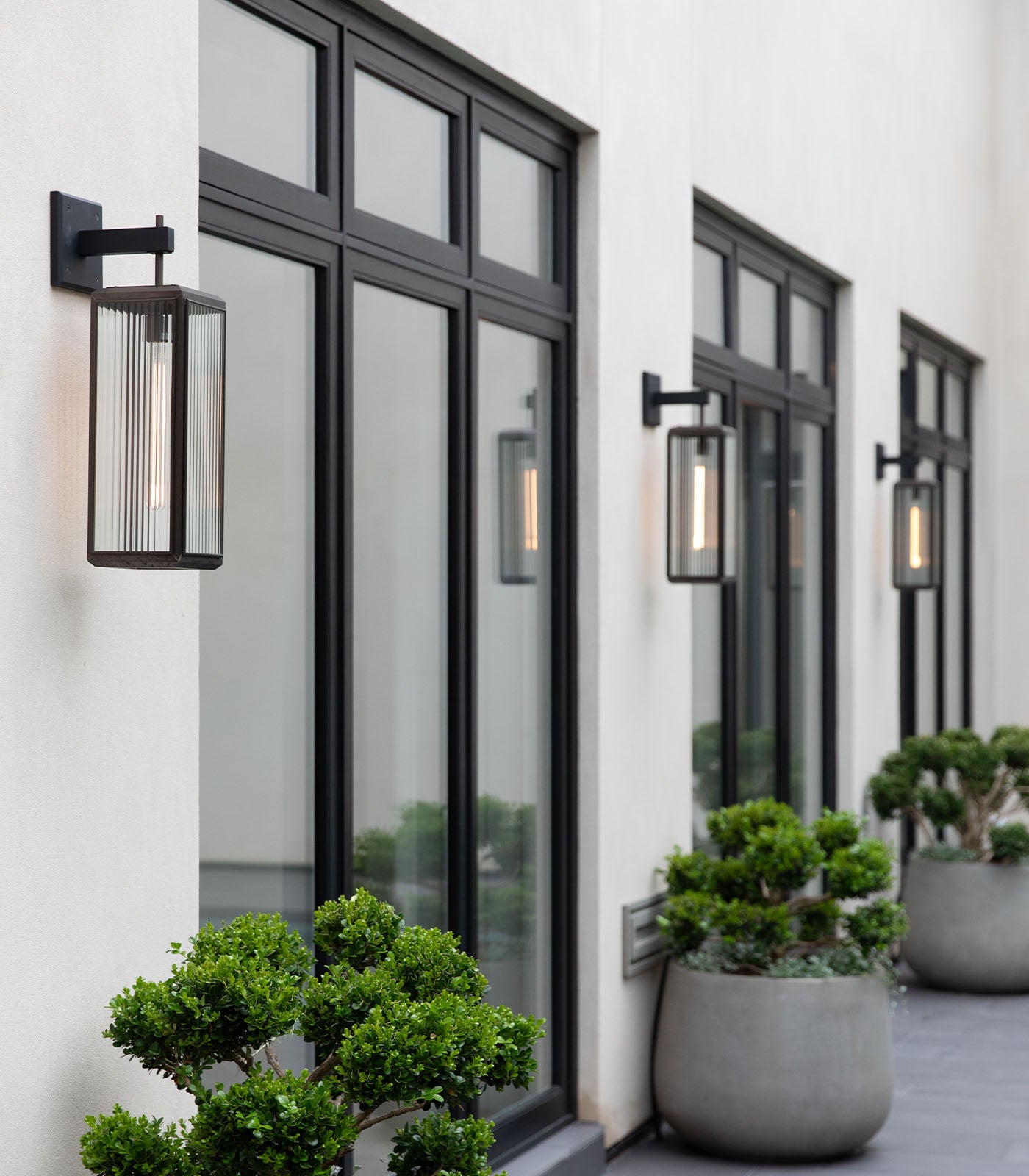 Lilac Reeded Wall Light