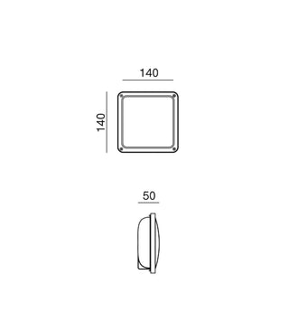 Marina Square Step Wall Light