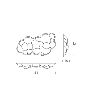Nuvola Wall/Ceiling Light
