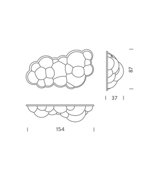 Nuvola Wall/Ceiling Light