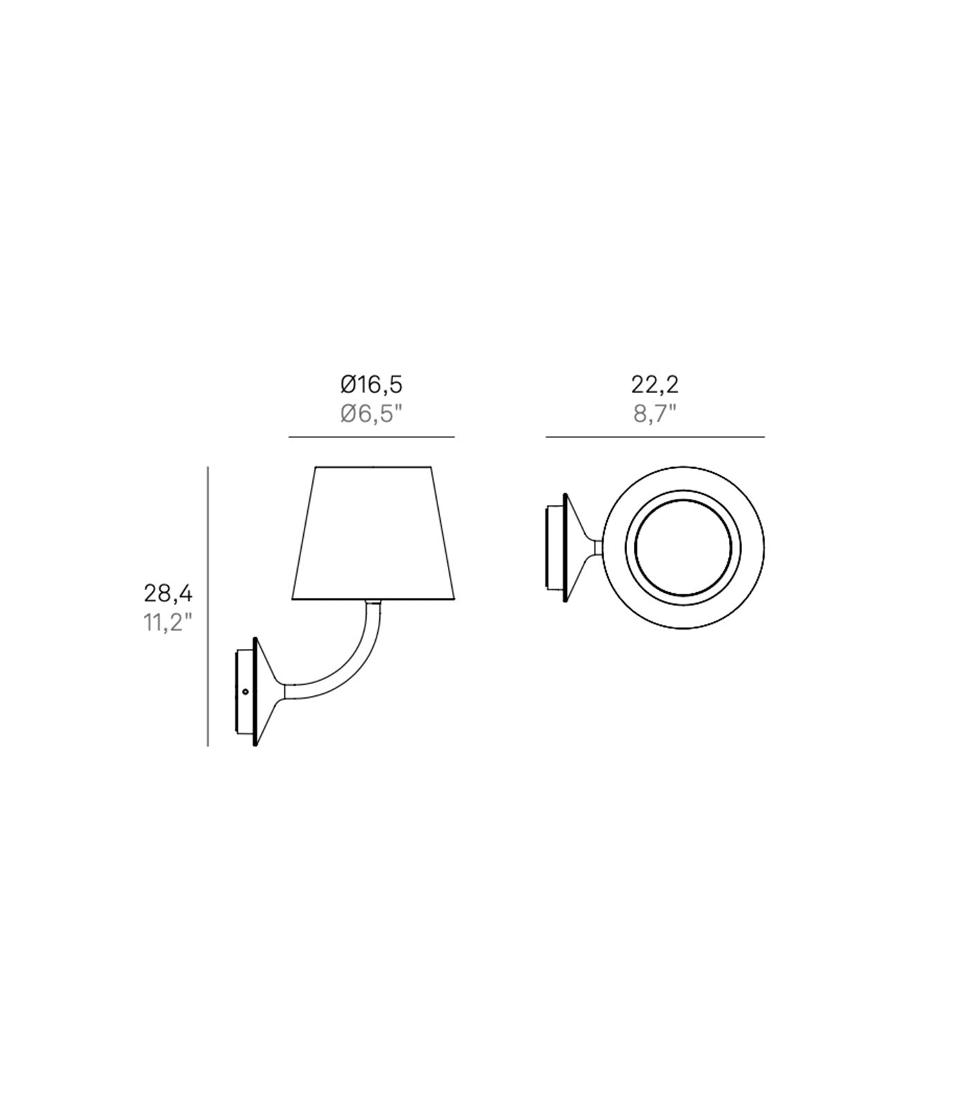 Poldina 230V Wall Light